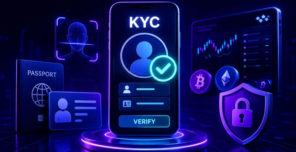 kyc-na-kryptobirzhi-verifikatsiya KYC-верифікація на криптобіржі з перевіркою документів і захистом акаунта