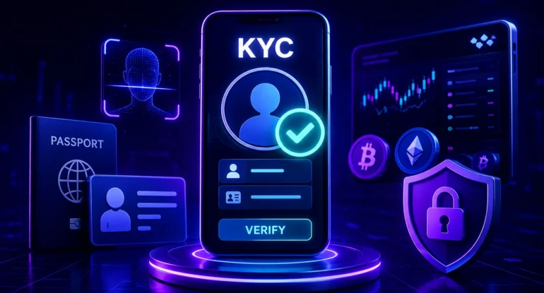 KYC-верифікація на криптобіржі з перевіркою документів і захистом акаунта