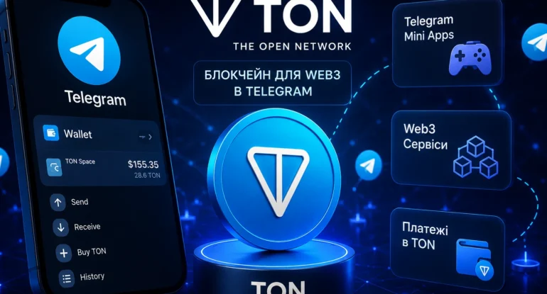 Криптовалюта TON, блокчейн і цифрові сервіси в Telegram-екосистемі